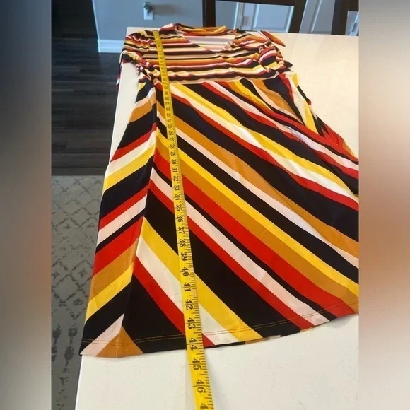 ELOQUII ELEMENTS Stripe Fit And Flare Dress size 20 - Picture 7 of 13